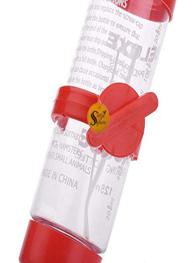 سايج سكوير زجاجة ماء مربعة من سيج سعة 125 مل مانعة للتسرب مع ملحق للهامستر/القزم/الجرذان/الفئران/خنزير غينيا/النمس/الأرنب (لون عشوائي) - Image 3